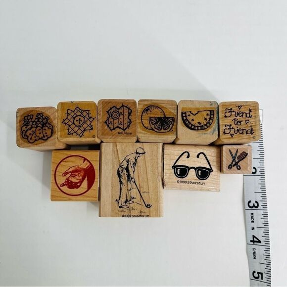 Rubber Stamp Bundle Of 10 Stamps For Scrapbooking Crafting - Picture 3 of 11